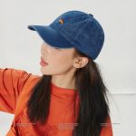 Japanese Style Puppy Embroidery Visor Cap - Women's Spring/Summer Sun Protection Denim Baseball Cap, Men's Trendy Brand Hat - Image 2