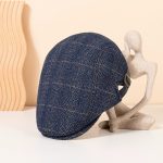 Korean Style Woolen Baseball Cap - Women's Autumn/Winter Warm Visor Hat, Men's Retro Fashion Soft Top Cap - Image 2