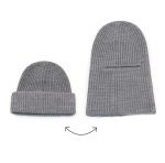 Autumn/Winter Warm Knit Cap - Women's Japanese Style Versatile Beanie, Men's Trendy Street Cold Weather Solid Color Hat - Image 2